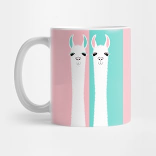 TWO ON PINK AND BLUE Mug